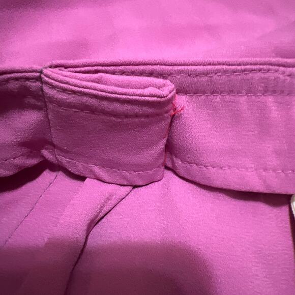 Open Edit Pink Faux Wrap Midi Skirt Size 1X - Picture 10 of 13